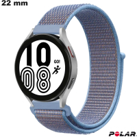 Armband 22mm Polar für Smartwatch Nylon Blau günstig