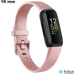 Bracelet Rose pour montre Silicone FitBit 16mm