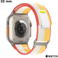 Verkauf von 22mm Volley Nylon Weißem Uhrenarmband für Apple Watch