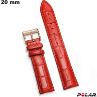 Verkauf Polar-Rotes Armband 20mm echte Leder Uhr