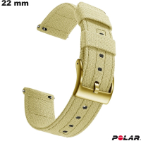 Smartwatch-Armband Stoff 22mm Polar Beige | Schnelle Lieferung