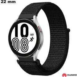 Bracelet Noir Huawei 22 mm Nylon de montre intelligente