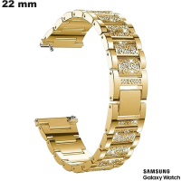 Bracciale Dorato Samsung strass 22 mm Acciaio inossidabile economico