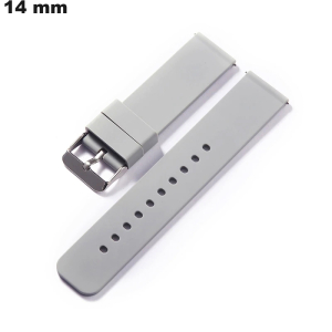 Pulsera Gris 14 mm reloj Caucho | Gastos de Envío 3,99€