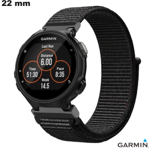 Buy Garmin 22mm Black Fabric Smartwatch Strap