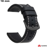 Armbanduhr Smartwatch 18mm raffiniert Schwarz Faux Huawei von hoher Qualität