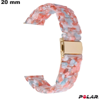 Armband für Uhr Resine Polar 20 mm Rosa - Schnelle Lieferung