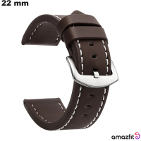 Braccialetto orologio in Similpelle Amazfit 22 mm Marrone economico