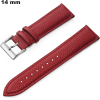 Verkauf hochwertiges 14 mm echtes Leder Armband für Uhren Rot