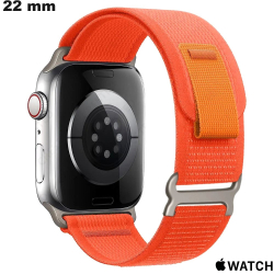 Bracelet Escalade 22mm Nylon Apple Watch Rouge