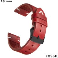 Verkauf Fossil Rotes Armband Smartwatch Echtes Leder