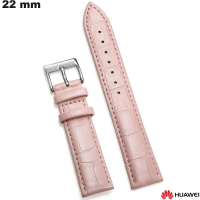 Echtlederarmband 22mm Rosa für Huawei Uhr von hoher Qualität