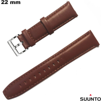 Echt Leer Armband 22mm Suunto Bruin - Snelle Levering