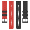 Pulsera de 20 mm de silicona negra para reloj # Calidad Premium