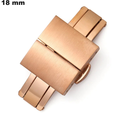 Boucle 18 mm Schmetterling für Armband Edelstahl roségold