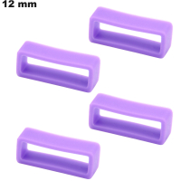 4 Passants  Caoutchouc Violet 12mm pour montre : Envoi Rapide