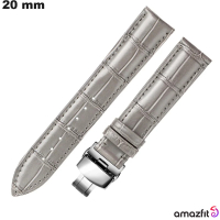 Acquistare Bracciale in Pelle Vera Grigio orologio intelligente Amazfit