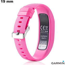 Bracelet Garmin Rose de montre 19mm Silicone (Vivofit 4)