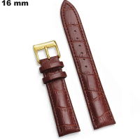 Armbanduhr 16mm Braun Echtes Leder | Schneller Versand