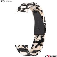 Verkauf von schwarzem Polar-Resin-Armband für 20 mm Smartwatch