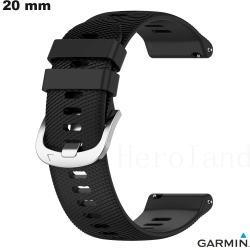 Bracelet Garmin Noir Caoutchouc de smartwatch 20 mm