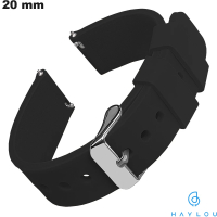 Vendita Bracciale orologio intelligente Haylou Nero 20mm Caucciù