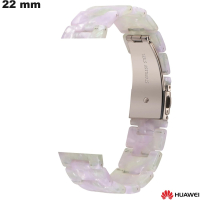 Armband 22 mm Huawei Smartwatch Weiß Hochwertiges Harz