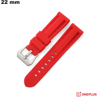Armband Rot 22 mm Silicone für OnePlus Uhren | Premium Qualität