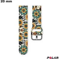 Armband Motiv Polar 20mm Silikon Floral: Schnelle Lieferung