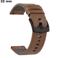 Verkauf von Armband aus Kunstleder für Uhren 22 mm zeitlos braun