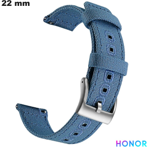 Uhrenarmband 22mm Blau Textil Honor | Kostenloser Versand