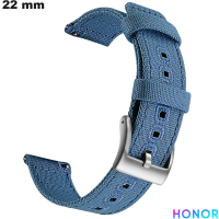 Uhrenarmband 22mm Blau Textil Honor | Kostenloser Versand