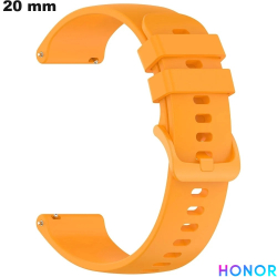 Bracelet 20 mm Orange Honor montre intelligente Silicone