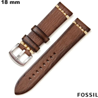 Bracelet 18 mm Brun de montre connectée Fossil