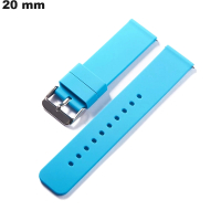 Bequemer blauer 20 mm Silikonarmband | Kostenloser Versand ab 20€