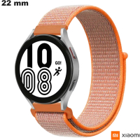 Armband Stoff Orange 22 mm Xiaomi Scratch ● Schnelle Lieferung