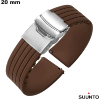 Bracciale in gomma Suunto marrone per orologio connesso 20 mm conveniente