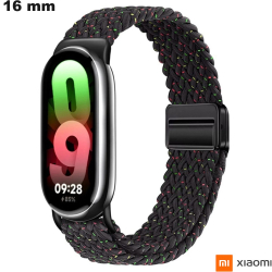 Bracelet Noir 16mm Tissu Xiaomi montre connectée