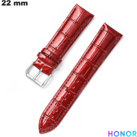 Armband 22mm Rotes Echtes Leder Honor - Versand für 3,99€