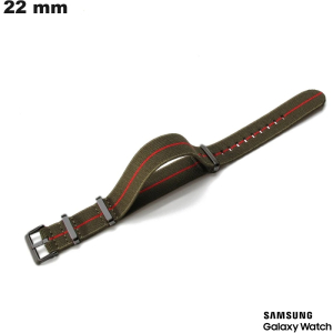 Bracelet smartwatch Vert 22mm Nylon Samsung ● Port Offert dès 20€