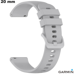 Pulsera de 20 mm Gris Silicona Garmin reloj