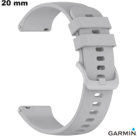 Pulsera 20 mm Gris Silicona Garmin reloj # Envío Gratis a partir de 20€