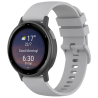 Armband 20 mm Grau Silikon Garmin Uhr # Kostenloser Versand ab 20€