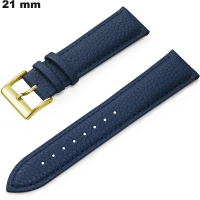 Armband Uhr Blau Echtes Leder 21mm: Kostenlose Lieferung ab 20€