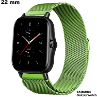 Verkauf Edelstahlarmband grün Milanais 22 mm Samsung