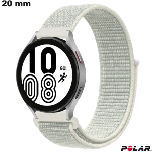Armband für Polar Smartwatch Weiß Stoff 20 mm günstig