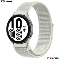 Armband für Polar Smartwatch Weiß Stoff 20 mm günstig