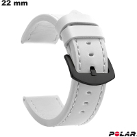 Verkauf Smartwatch-Armband aus PU-Leder 22 mm Weiß Polar
