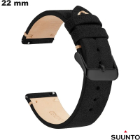 Comprar Pulsera de cuero genuino negra de 22 mm para reloj Suunto
