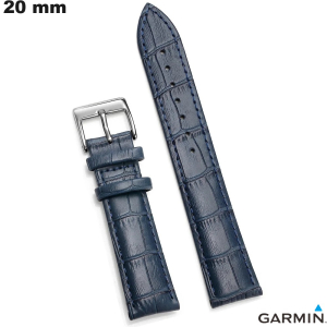 Verkauf von blauen 20mm Echtlederarmbändern für Garmin-Uhren